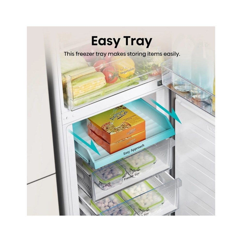 Hisense RB327N4BWE 55cm 50/50 Total No Frost Fridge Freezer - White.
