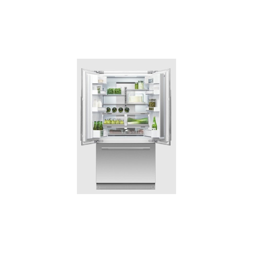 Fisher & Paykel RS90AU3 Built In French Door Fridge Freezer : Ice & Water :