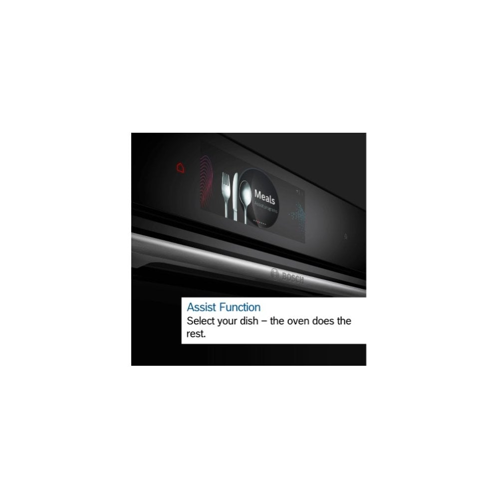 Bosch HBG7764B1B Single Oven : Black : Series 8 : Pyrolytic Cleaning : Air Fry Function