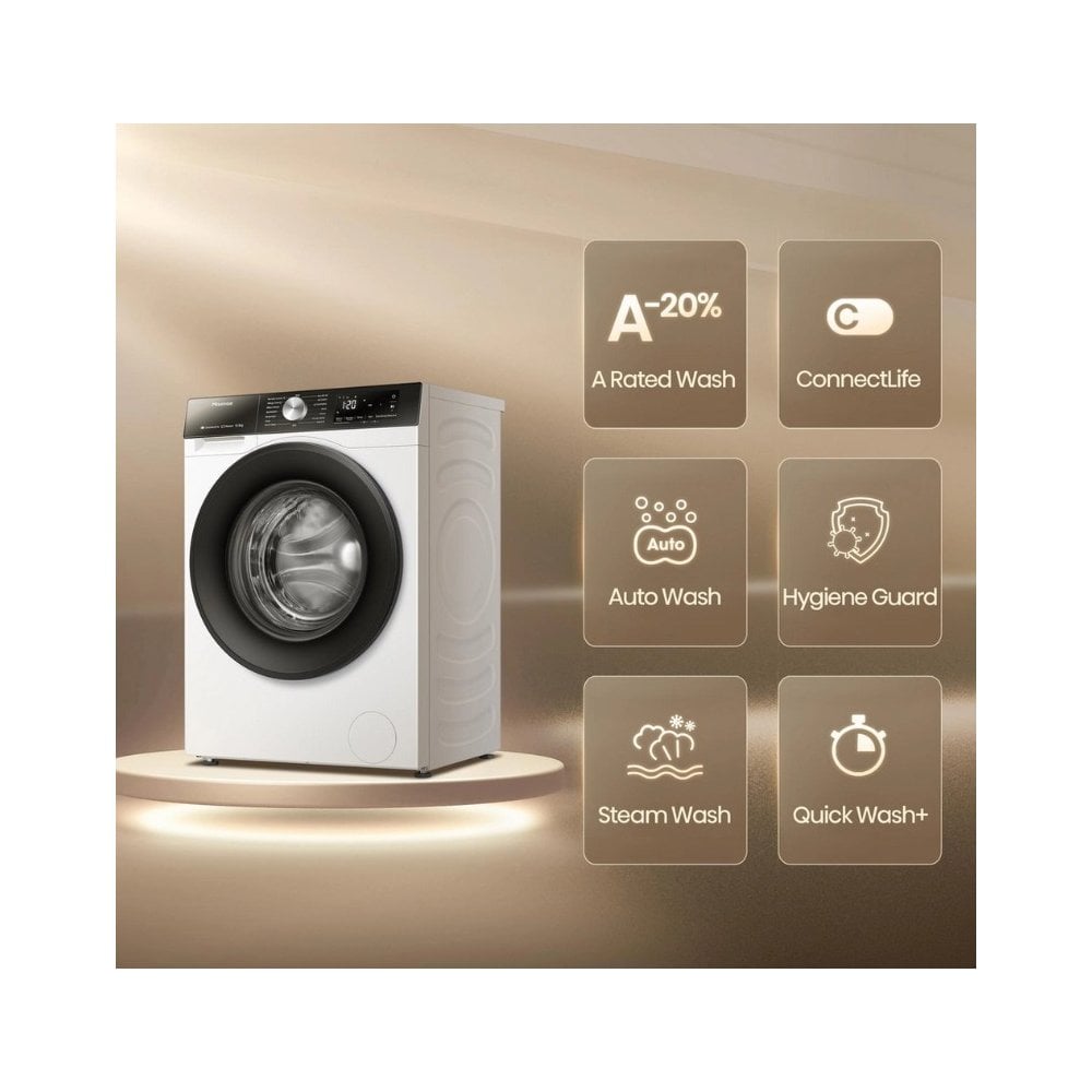 Hisense WF3S1043BW3 Washing Machine : 10.5kg