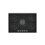 Neff T27PIQ4S0 Built In Gas Hob : Tempered Glass Black: N70: 75cm
