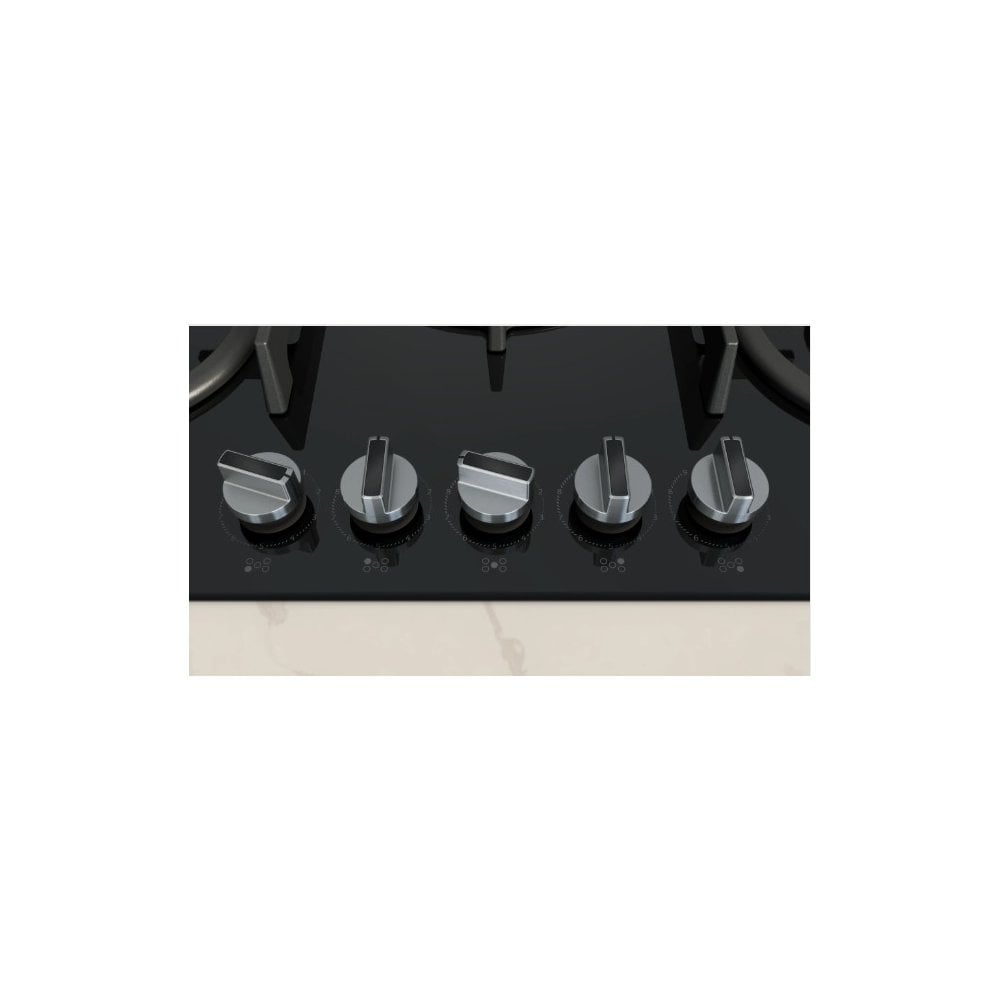 Neff T27PIQ4S0 Built In Gas Hob : Tempered Glass Black: N70: 75cm