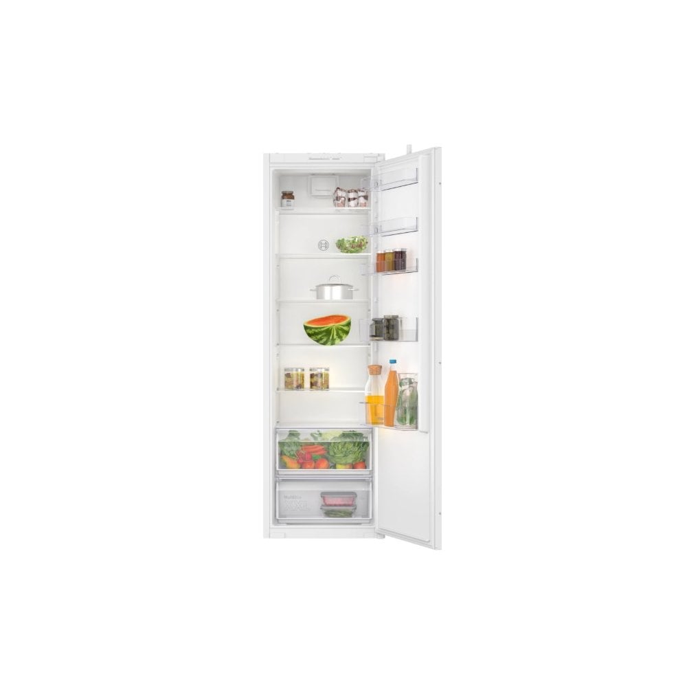 Bosch KIR81NSE0G 54.1cm Built-In Fridge - White: Series 2 (177cm) Sliding Hinge