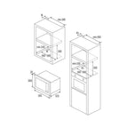 Cata UBPBK20LC.1  Built-In Microwave : 20 Litres : 800W