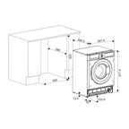 Cata UBV80WM Built In Washing Machine : 8kg : Cata 300