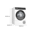 Bosch WQH246D9GB Heat Pump Tumble Dryer : 9kg : Series 6 :