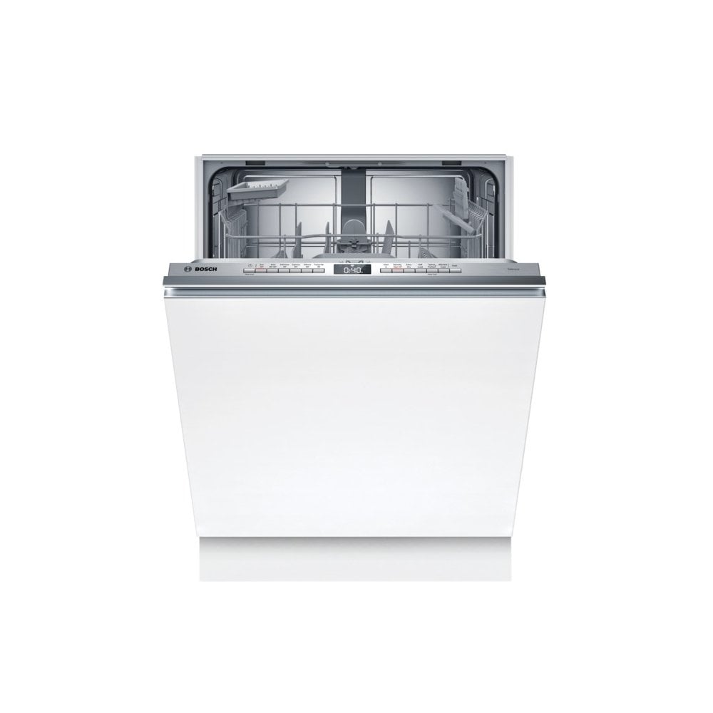 Bosch SMH4HTX11G Fully Integrated Dishwasher : Series 4 : Cutlery Basket : Polinox & Stainless Steel Interior