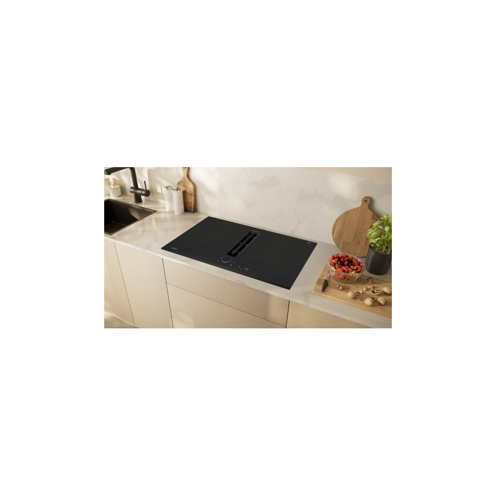 Neff V68FUX4L0 Built In Induction Hob With Ventilation System : W 80cm : N 90 :Twist Pad