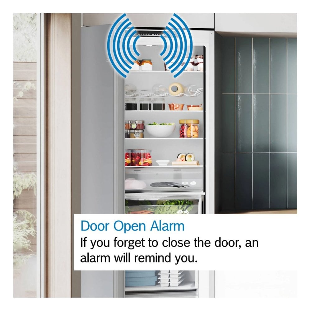 Bosch GIN81VEE0G 55.8cm Built In Total No Frost Freezer. ( H 177.2cm) Series 4: Fixed Hinge