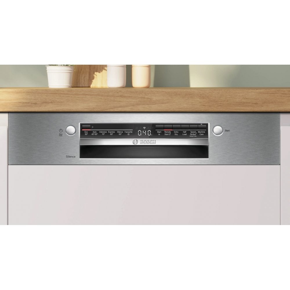 Bosch SMI2HTS06G Semi Integrated Dishwasher : Series 2 : Basket : Polinox : Brushed Steel
