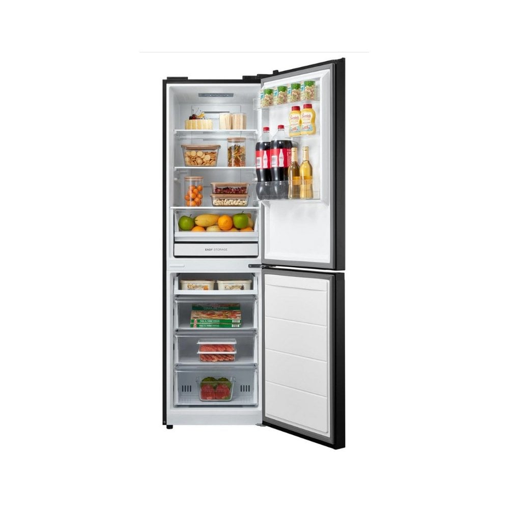 Midea MDRB379FGD30 54.7cm 60/40 Total No Frost Fridge Freezer - Black :
