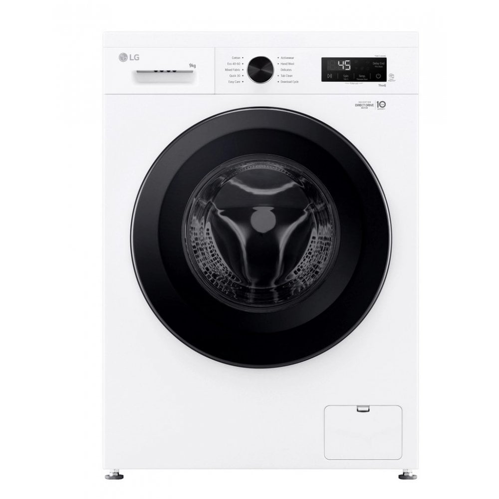 LG F4X1009NWK 9kg 1400 Spin Washing Machine - White: