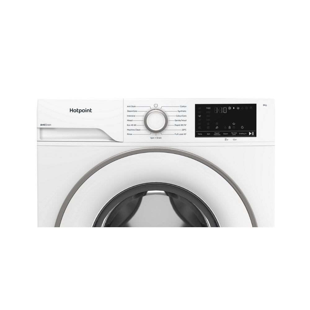 Hotpoint HEV841WUK 8kg 1400 Spin Washing Machine - White :