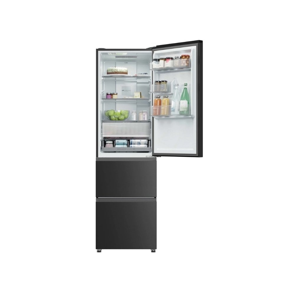Haier HTR3518ENMTK 60/40 Fridge Freezer - Black : H 185cm :