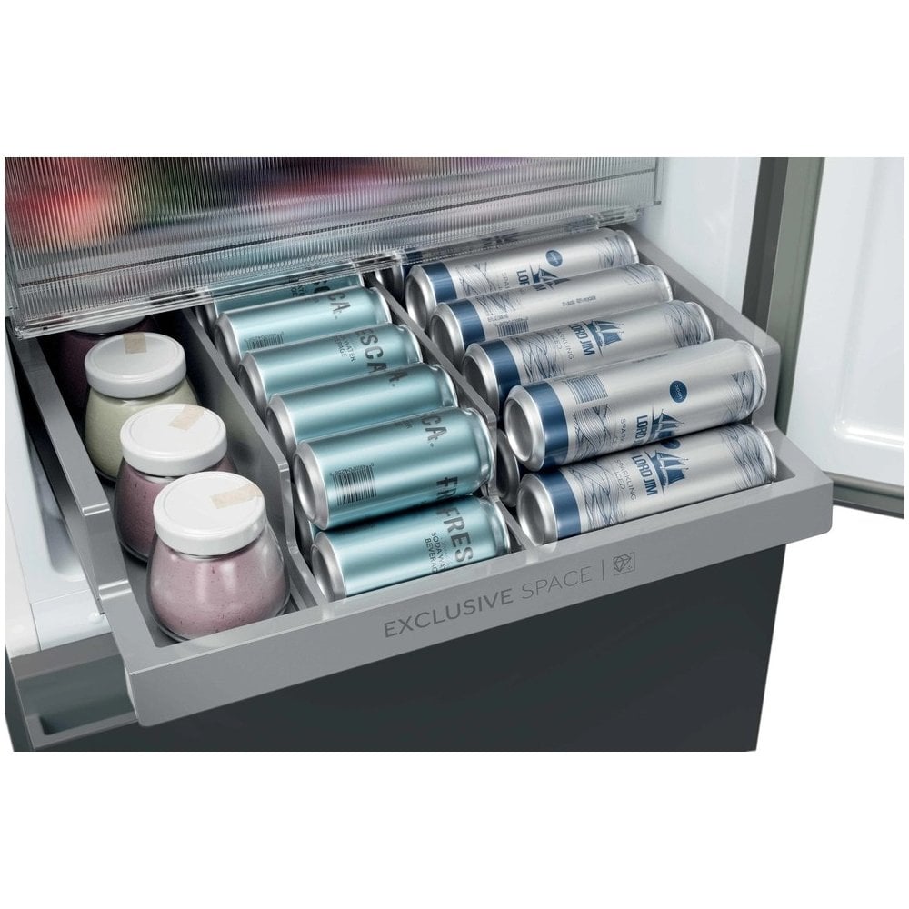 Haier HTR3518ENMTK 60/40 Fridge Freezer - Black : H 185cm :