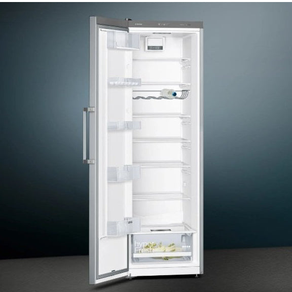 Siemens KS36NVICGG Upright Fridge : Stainless Steel : H 186.2cm : IQ300 : DECEMBER