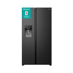 Hisense RS5P528STBE American Fridge Freezer :Frost Free :  Non Plumbed :Black:  H 178.6cm : Due 23rd SEPTEMBER