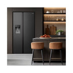 Hisense RS5P528STBE American Fridge Freezer :Frost Free :  Non Plumbed :Black:  H 178.6cm : Due 23rd SEPTEMBER