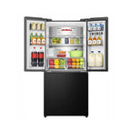 Hisense RQ5P470SYFD  American Fridge Freezer : Frost Free :  Black : H 178.5cm. W 79.4cm : Non Plumbed