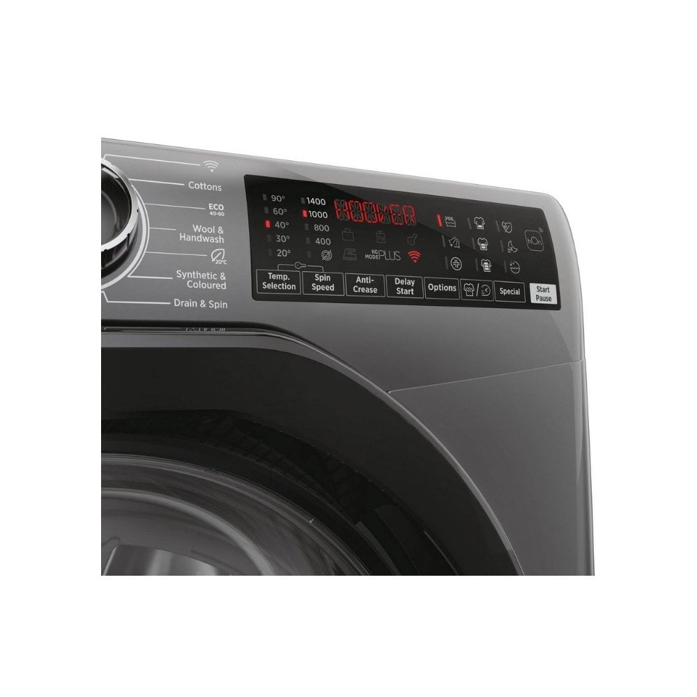 Hoover H3WPS496TAMBR68 9kg 1400 Spin Washing Machine - Graphite :