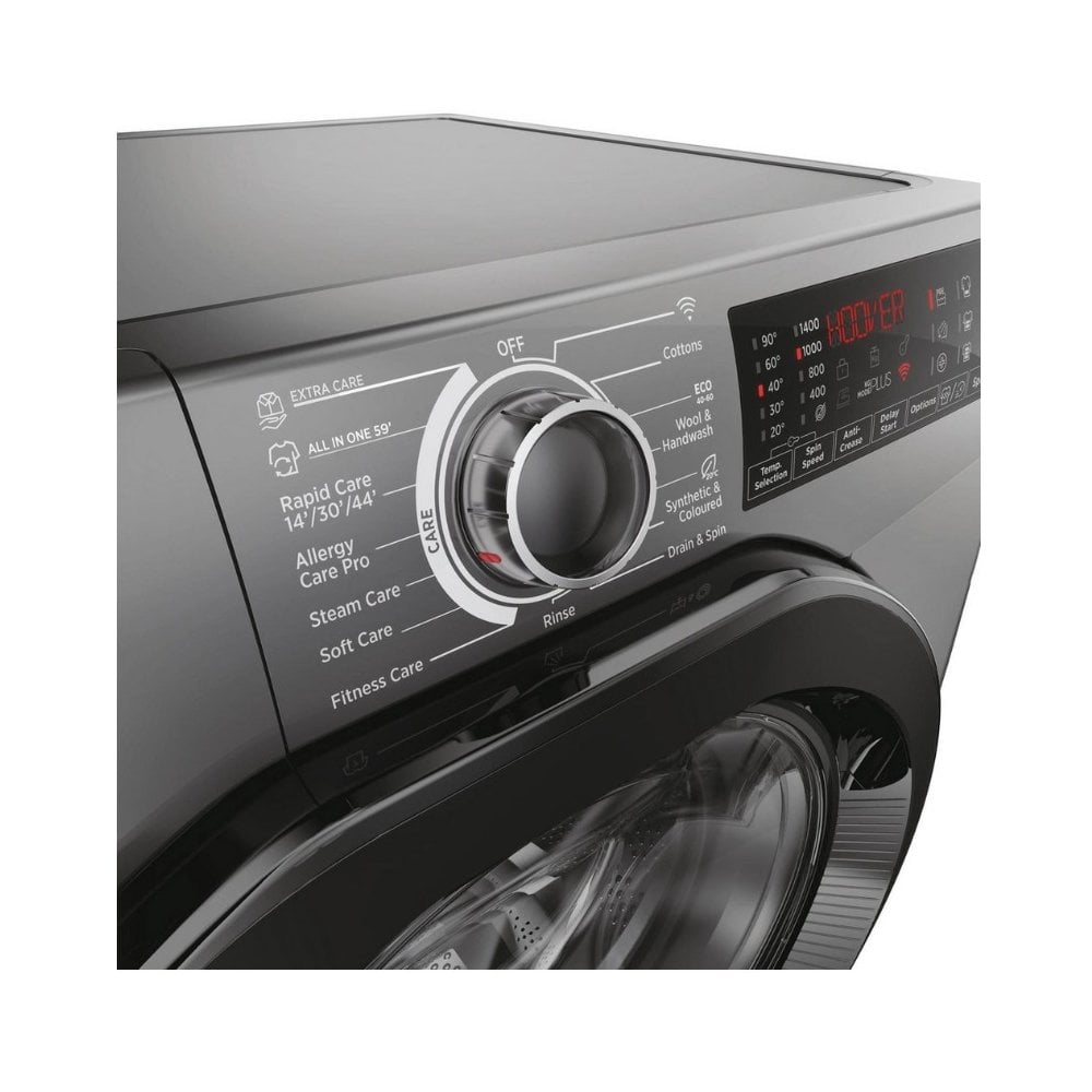 Hoover H3WPS496TAMBR68 9kg 1400 Spin Washing Machine - Graphite :
