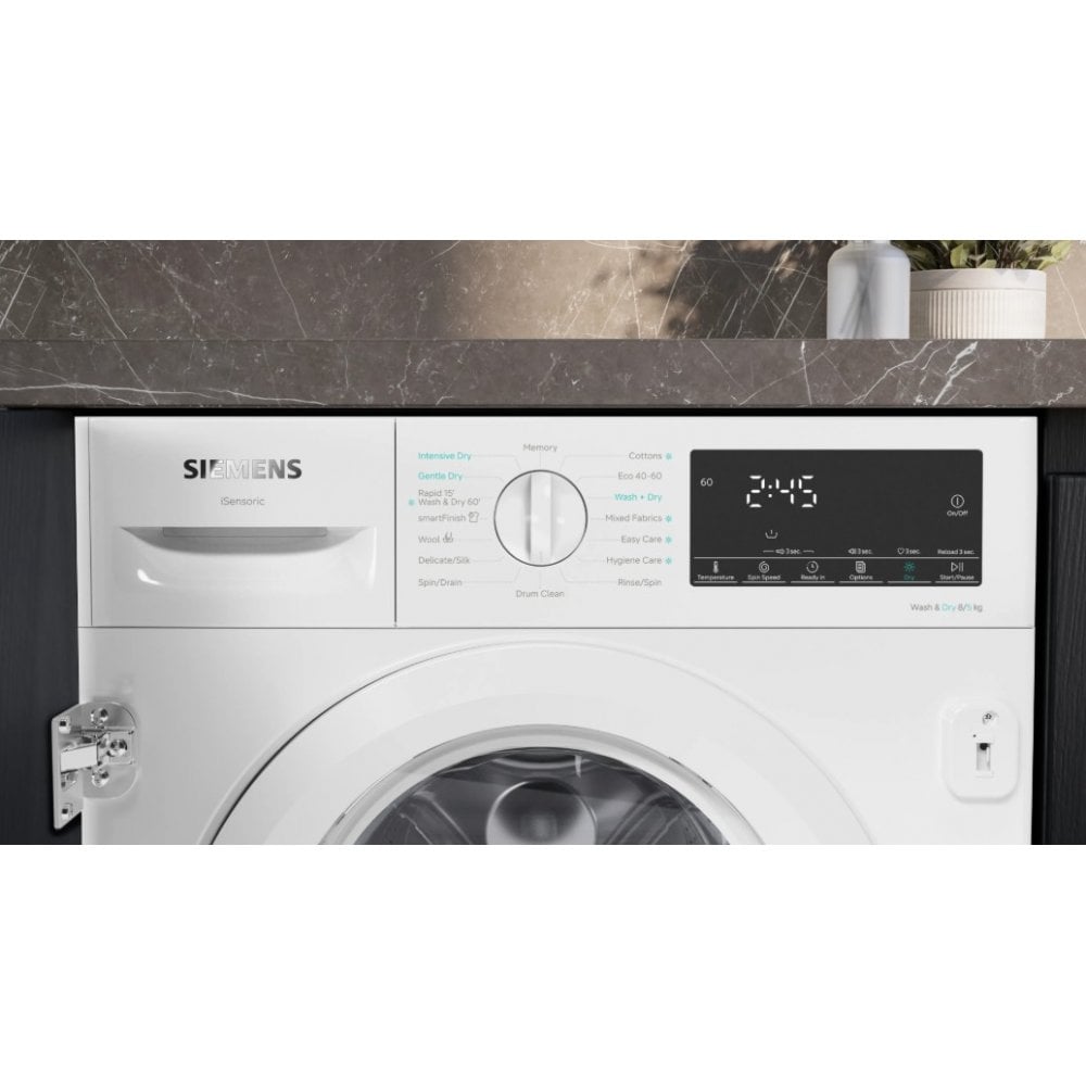 Siemens WK14D490 Built In Washer Dryer : 8kg Wash /5kg Dry :IQ500