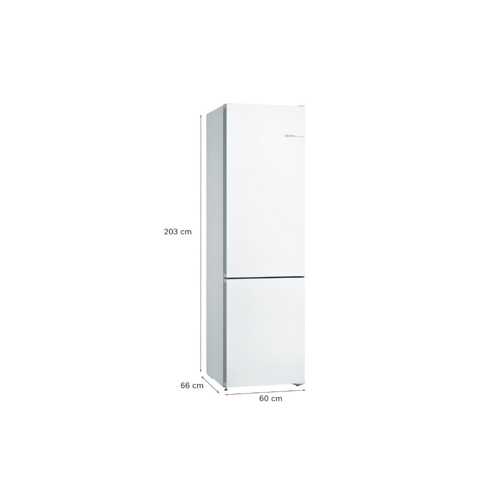 Bosch KGN392WEBG Frost Free Fridge Freezer : H 203cm : Series 4