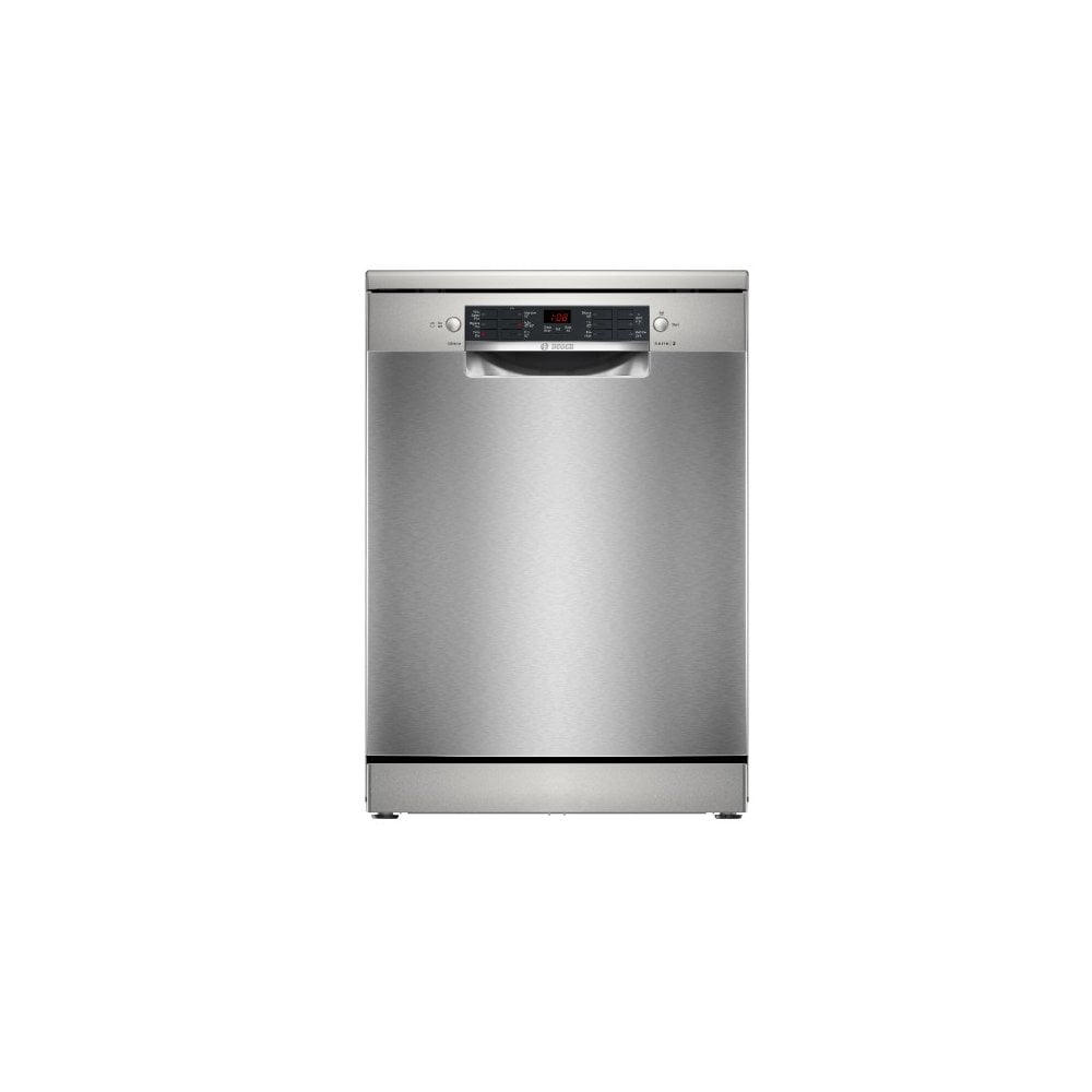 Bosch SMS26AI08G Freestanding Dishwasher :  Series 2 : Silver : Stainless Steel & Polinox : Brushed Steel