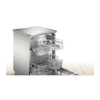 Bosch SMS26AI08G Freestanding Dishwasher :  Series 2 : Silver : Stainless Steel & Polinox : Brushed Steel