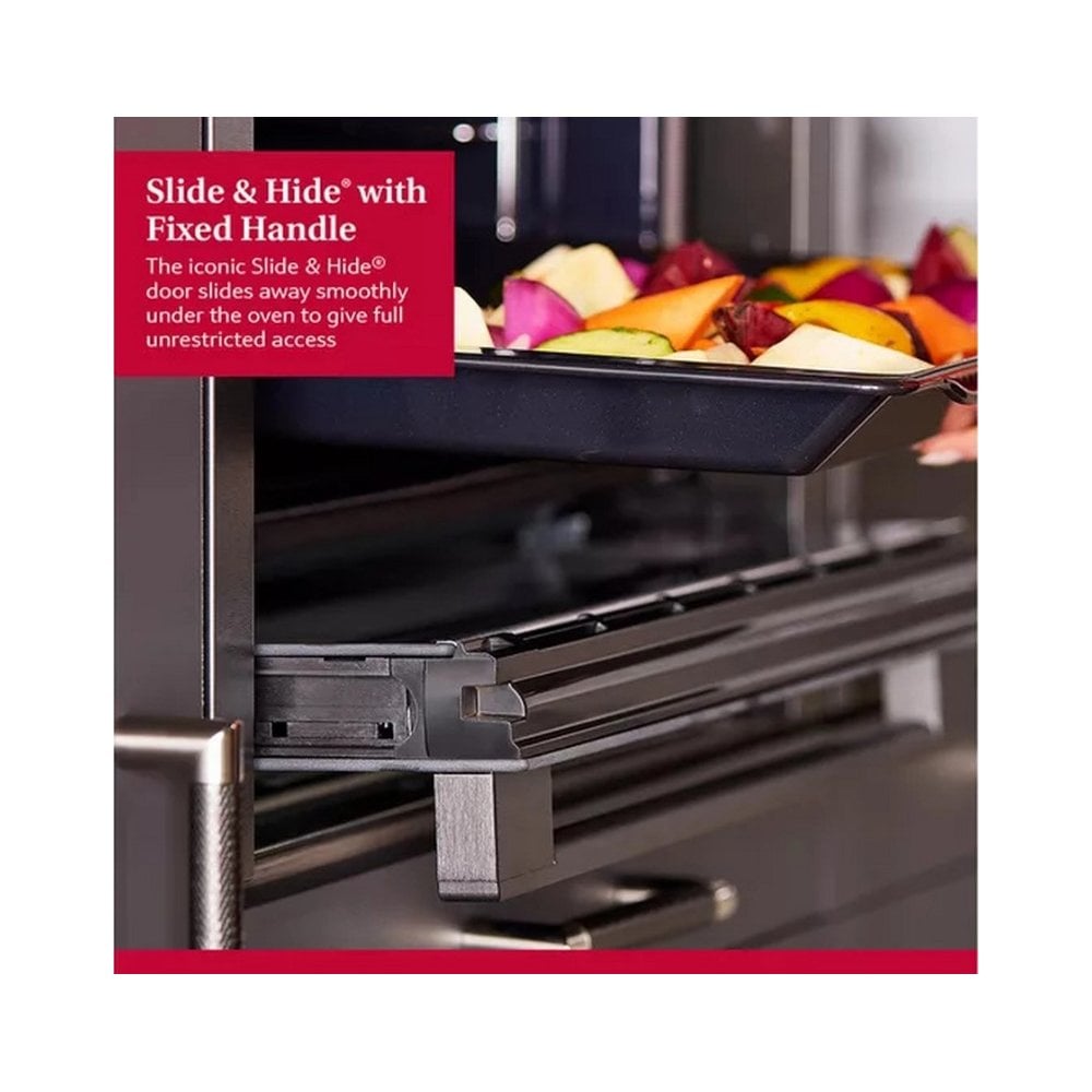 Neff B6ACH7AN7B Slide & Hide 59.4cm Built-in Electric Single Oven - Stainless Steel : Pyro Cleaning