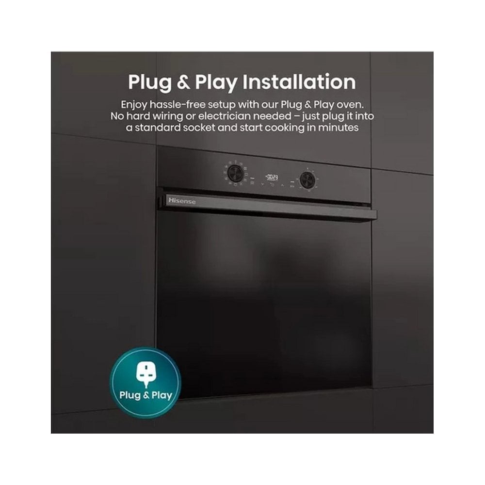 Hisense BI622ABPGUK Built In Single Oven :Steam :  Plug & Play