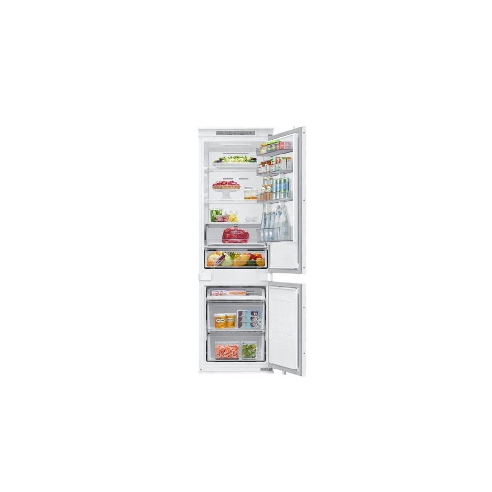 Samsung BRB70F26DES0EU 54cm 60/40 Integrated Frost Free Fridge Freezer - White : Sliding Hinge
