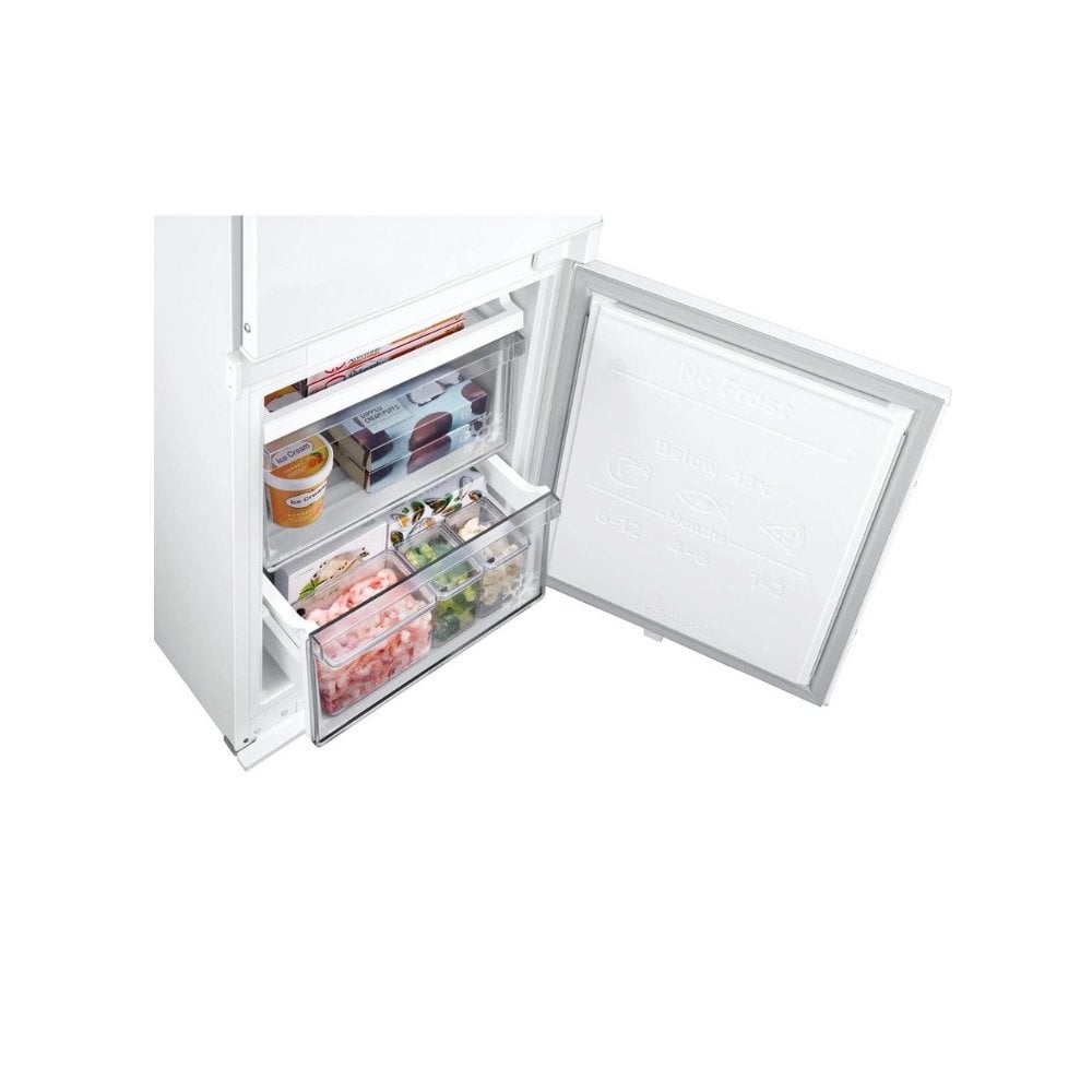 Samsung BRB70F26DES0EU 54cm 60/40 Integrated Frost Free Fridge Freezer - White : Sliding Hinge