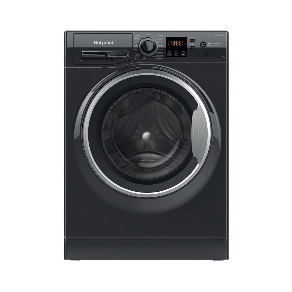 Hotpoint NSWF946BSUK 9kg 1400 Spin Washing Machine - Black :