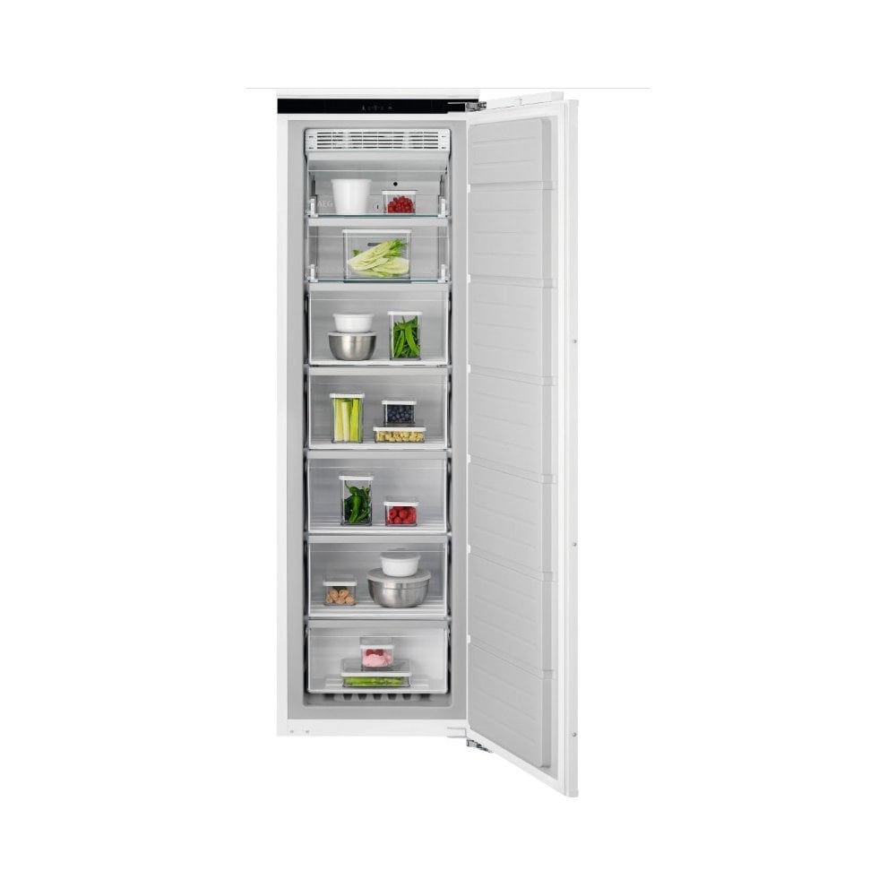 AEG NAB7N181EC Fully Integrated Upright No Frost Freezer : H 176.9cm : Fixed Hinge