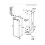 AEG NAB7N181EC Fully Integrated Upright No Frost Freezer : H 176.9cm : Fixed Hinge