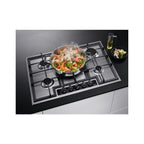 AEG HGB75420YM Built In Gas Hob - Stainless Steel : W 75cm : 6000 series