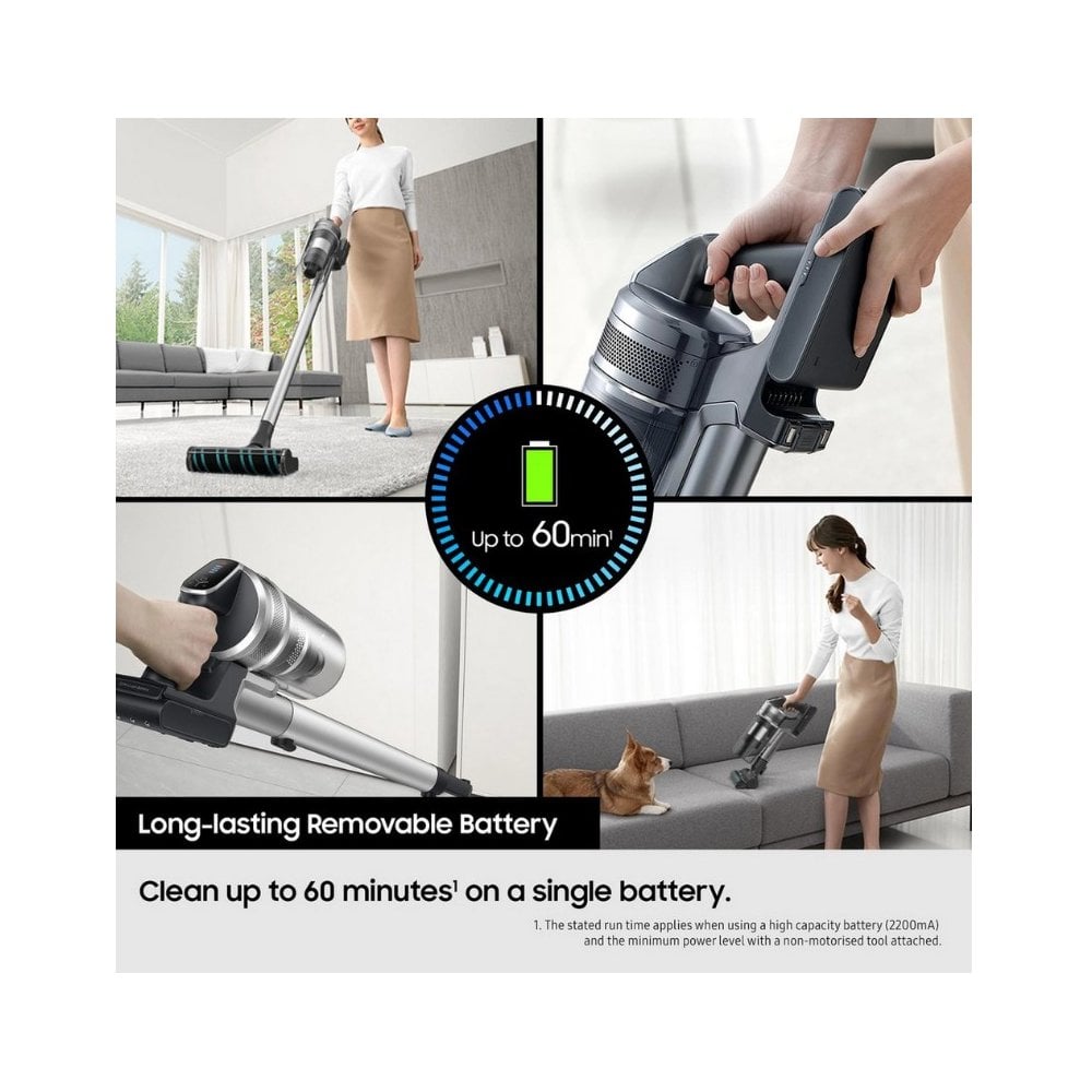 Samsung VS20B75AGR1/EU Jet 75E Pet Cordless Vacuum Cleaner - 60 Minutes Run Time - Mint