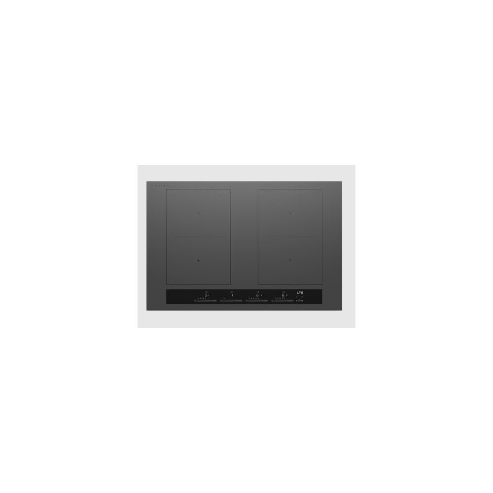 Fisher & Paykel CI804ZZDTG5 Built In Induction Hob : W 80cm : Series 7 : Grey Glass