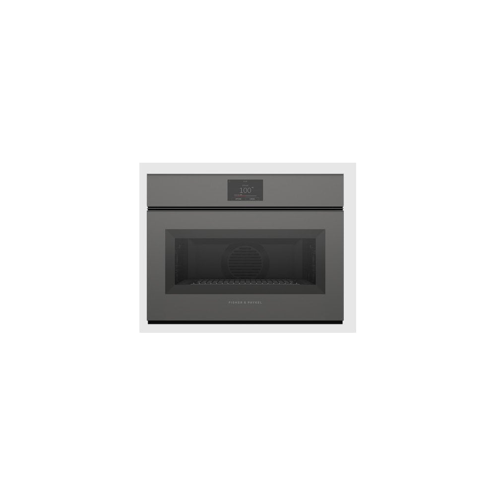 Fisher & Paykel OS60NMTNG1 Built In Handleless Combi-Steam Oven : Series 9 : H 45cm : Grey Glass :