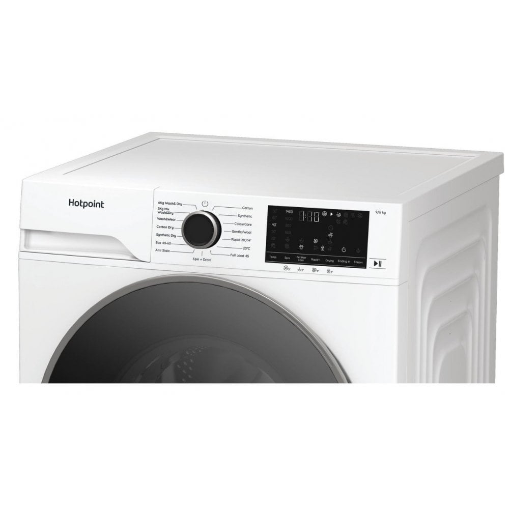 Hotpoint HBD9681ANTSTAIN 9kg/6kg 1400 Spin Washer Dryer - White