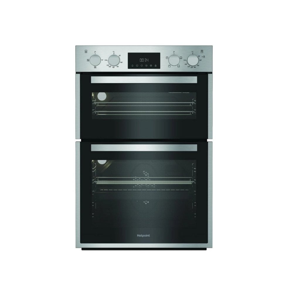 Hotpoint DIH10DIX 59.4cm Built In Electric Double Oven - Silver