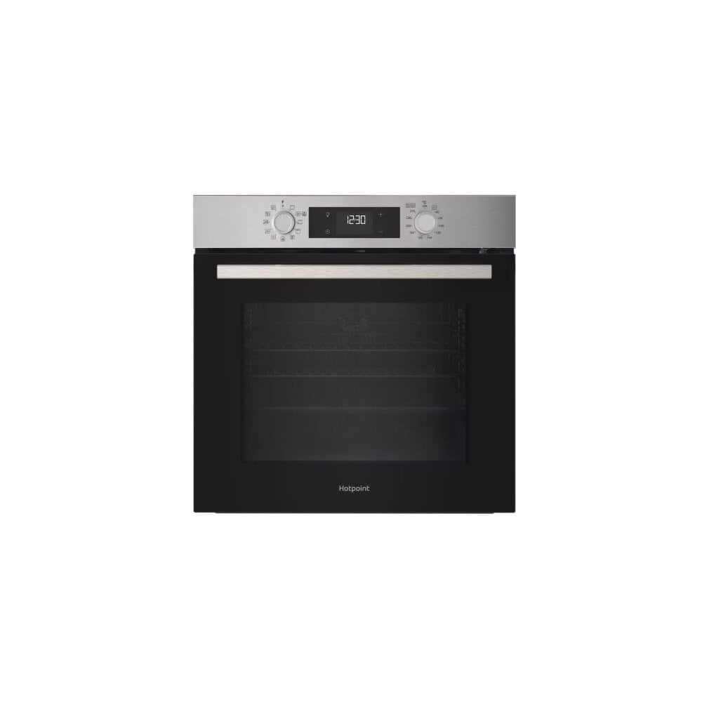 Hotpoint HO278PXUK Built In Electric Single Oven - Silver : Pyrolytic Cleaning