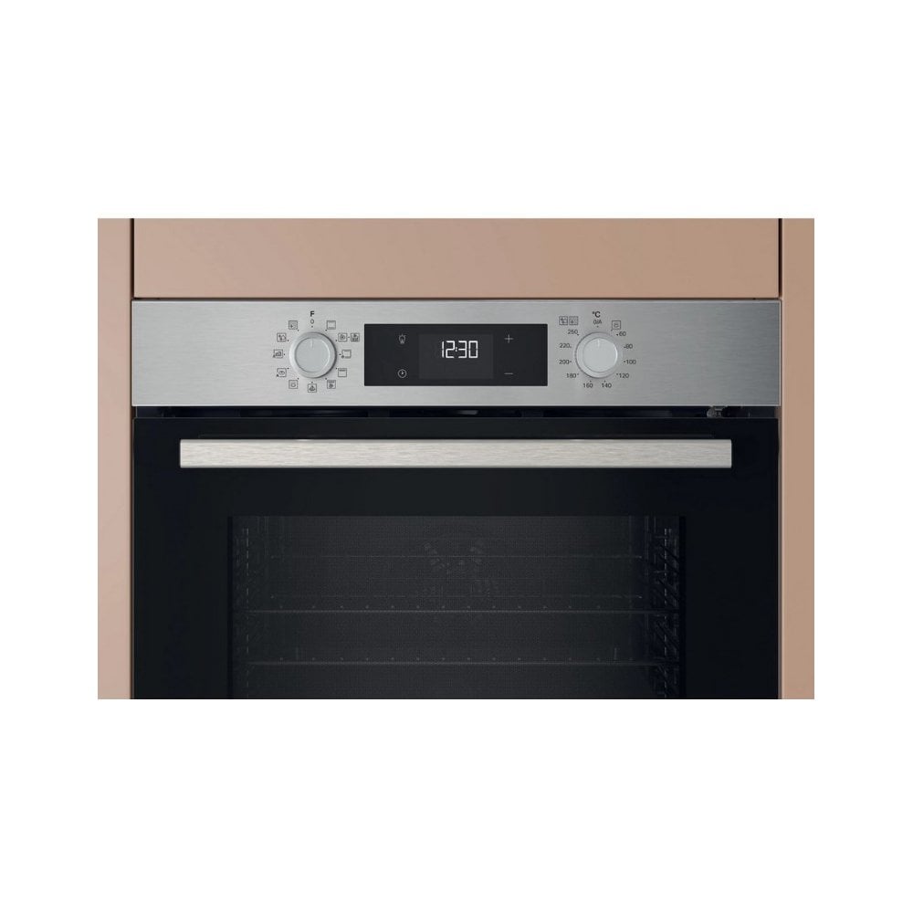 Hotpoint HO278PXUK Built In Electric Single Oven - Silver : Pyrolytic Cleaning