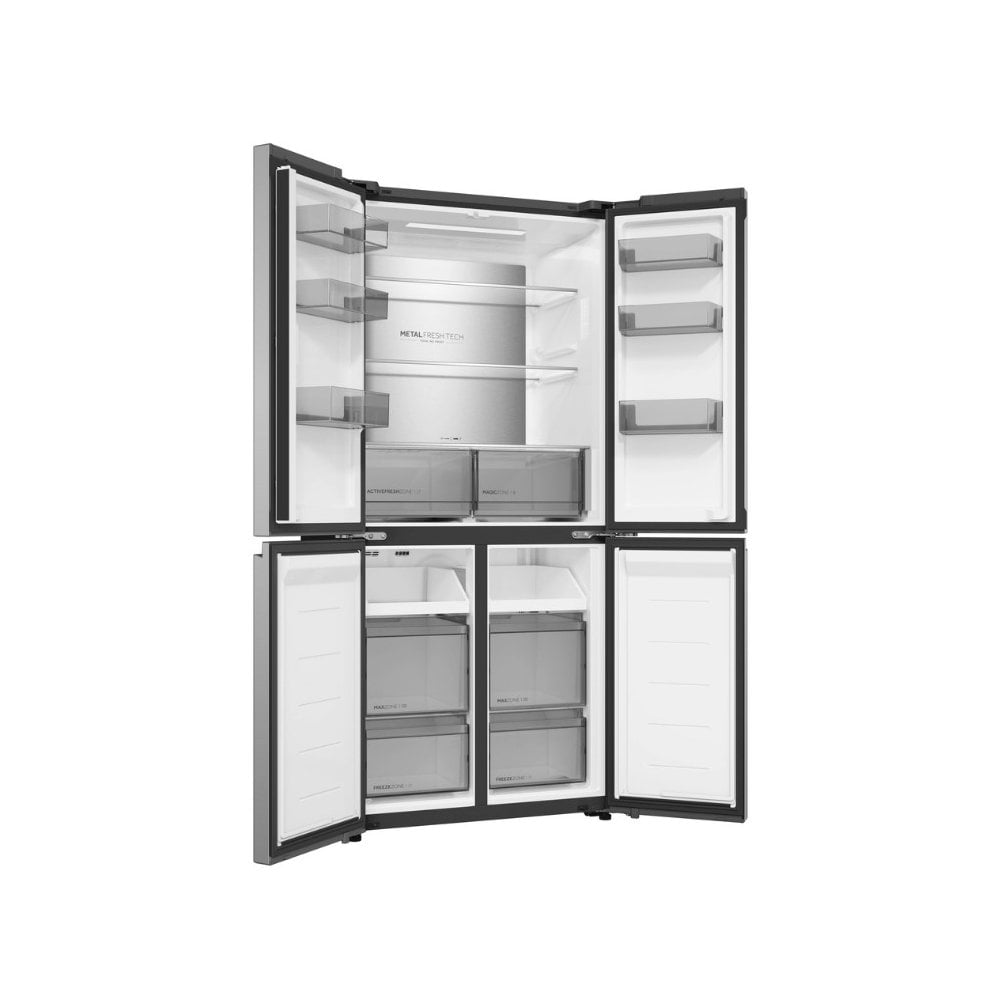 Haier HCR58S18DNMM American Fridge Freezer : Total No Frost Fridge Freezer - Inox : H 181.5cm