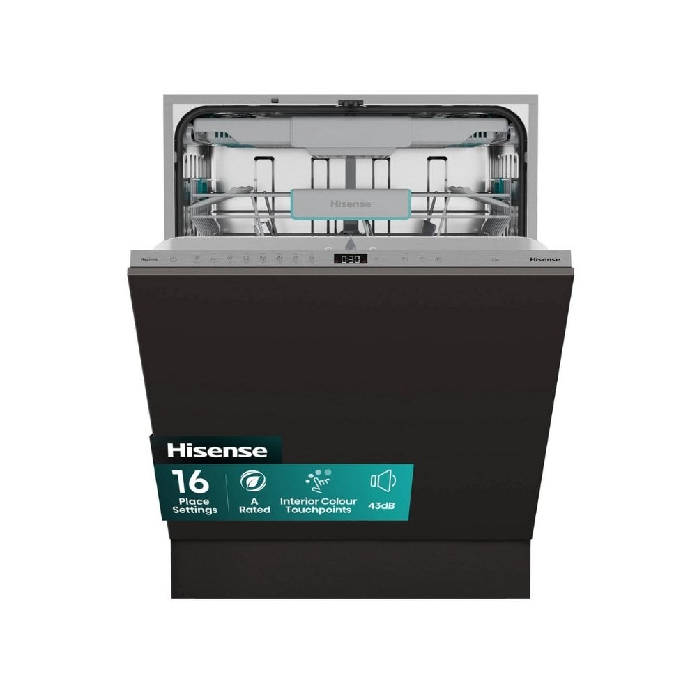 Hisense HV16AUK Full-Size Fully Integrated Dishwasher - 16 Place Settings :
