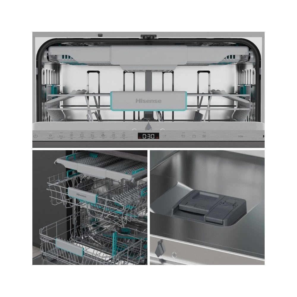 Hisense HV16AUK Full-Size Fully Integrated Dishwasher - 16 Place Settings :