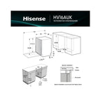Hisense HV16AUK Full-Size Fully Integrated Dishwasher - 16 Place Settings :