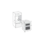 Hotpoint DIH10DW 89cm Built In Electric Double Oven - White