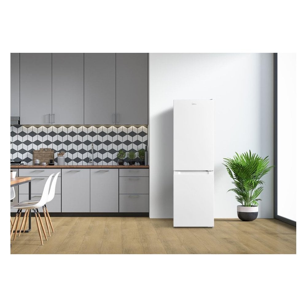 Midea MDRB254FGE01 47cm 60/40 Total No Frost Fridge Freezer - White : H 150cm